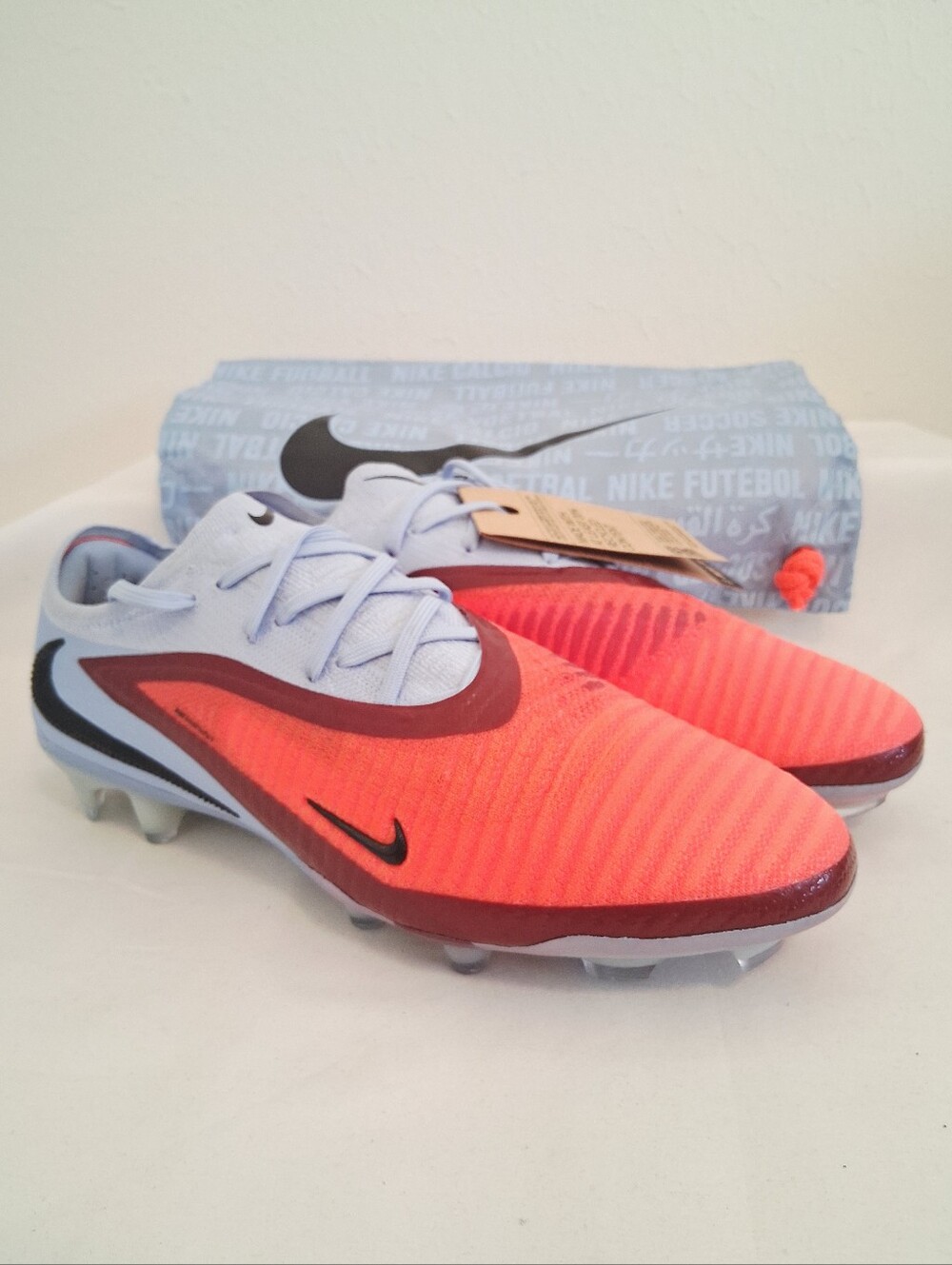 Nike Phantom 6 Low Elite FG Blue Crimson Soccer Cleats